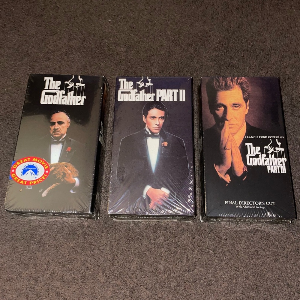 New - The Godfather Trilogy VHS - Factory Sealed